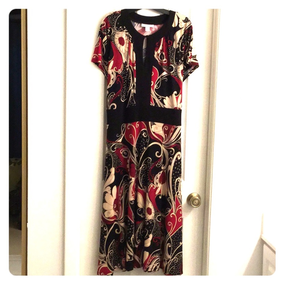 Dressbarn retro style tie-back dress